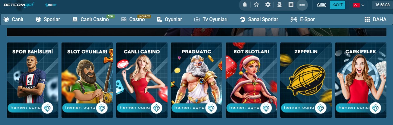 Betcombet Casino Sitesi