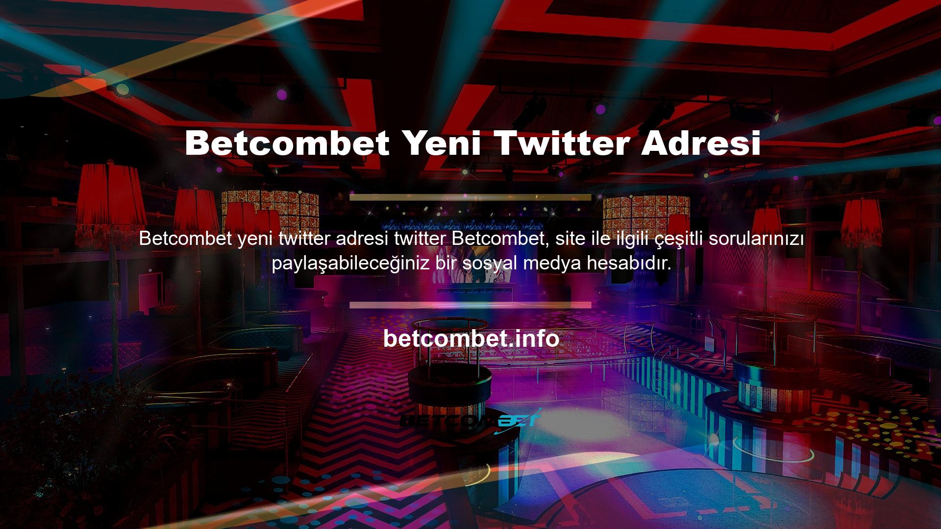 Betcombet yeni Twitter adresi nedir? Twitter hesabınızı açtığınızda site adı altında Türkiye'nin En Güvenilir Bahis Siteleri gibi yazıları göreceksiniz