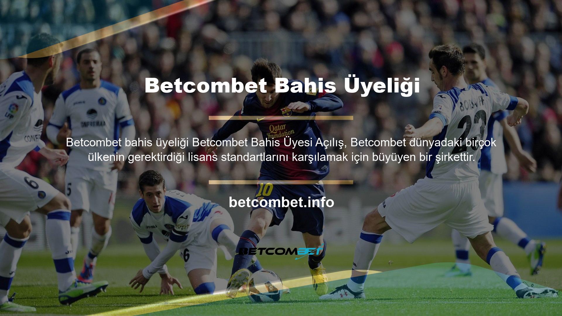 Bu, Betcombet bahis üyelerinin dünya çapında birçok ülkede var olma fırsatları açtı ve Betcombet bahis alanlarına çok fazla ilgi gösterdi